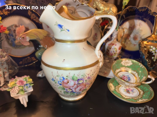 C. Tielsch and Company (C.T.) cobalt mark, Waldenburg – Altwasser, Germany (Poland). 1870 Код P1729, снимка 3 - Вази - 52970127