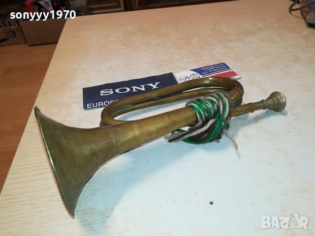 ТРЪБА-МЕД МЕСИНГ ВНОС ФРАНЦИЯ 2409231142, снимка 5 - Антикварни и старинни предмети - 42298919