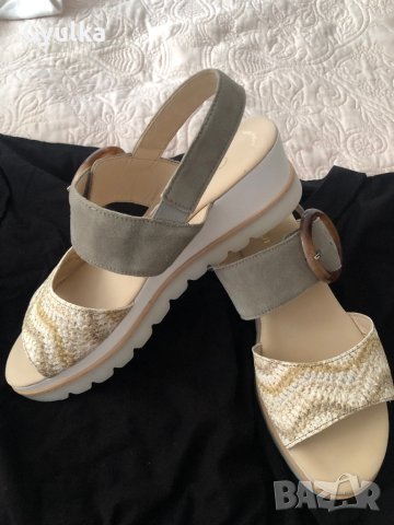 Дамски сандали GABOR от естествена кожа и велур, снимка 3 - Сандали - 41957145