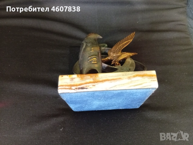 Скулптура бронз см12 , снимка 8 - Статуетки - 52545952