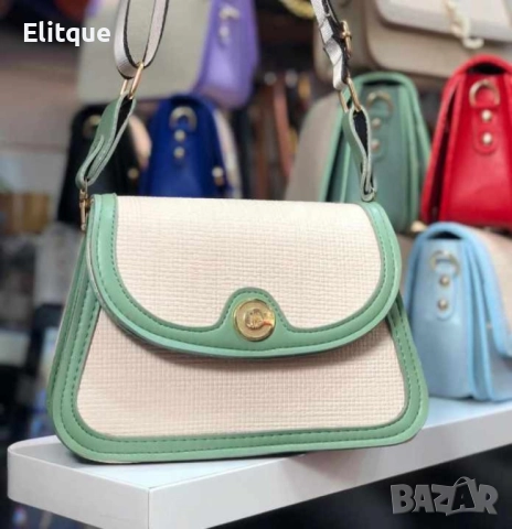 Компактна и стилна дамска чанта за през рамо с регулируема дълга дръжка, снимка 18 - Чанти - 52861221