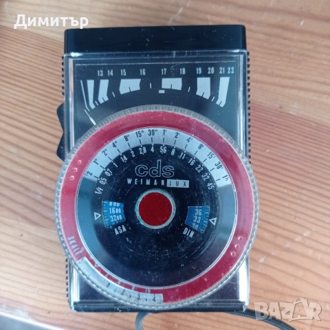 Ретро немски светломер Weimarlux CdS - Колекционерски фотографски аксесоар, снимка 2 - Светкавици, студийно осветление - 53871105