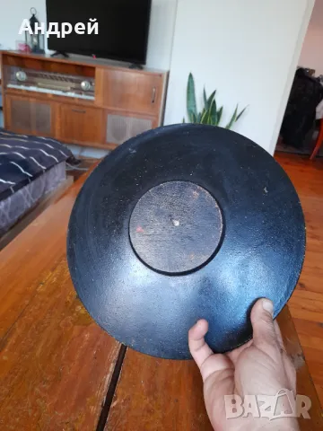 Стара декоративна дървена паница,поднос, снимка 4 - Други ценни предмети - 47839663