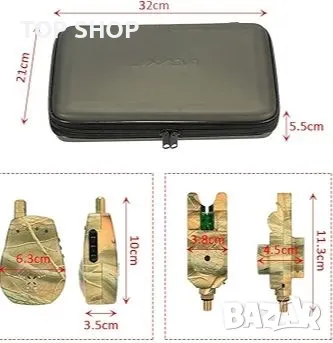 Безжичен приемник за риболов Риболов за нощен риболов, снимка 5 - Такъми - 48732239