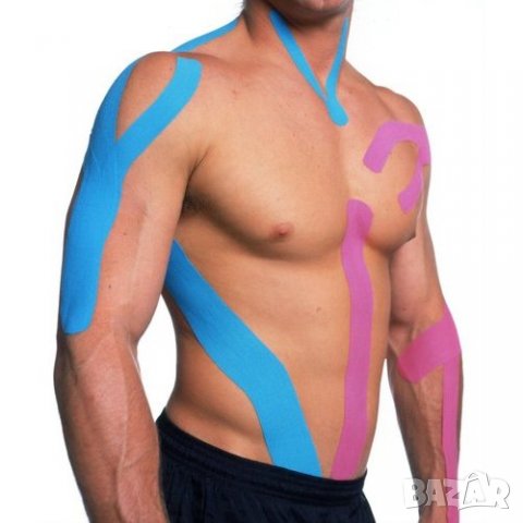 Лента за кинезитерапия 5 см широка - 5 метра, снимка 5 - Други - 34798728