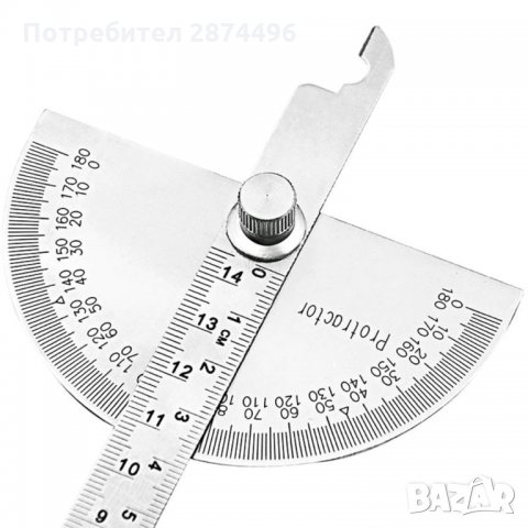 31133 Транспортир - ъгломер  180°, снимка 13 - Измервателни инструменти - 35833165