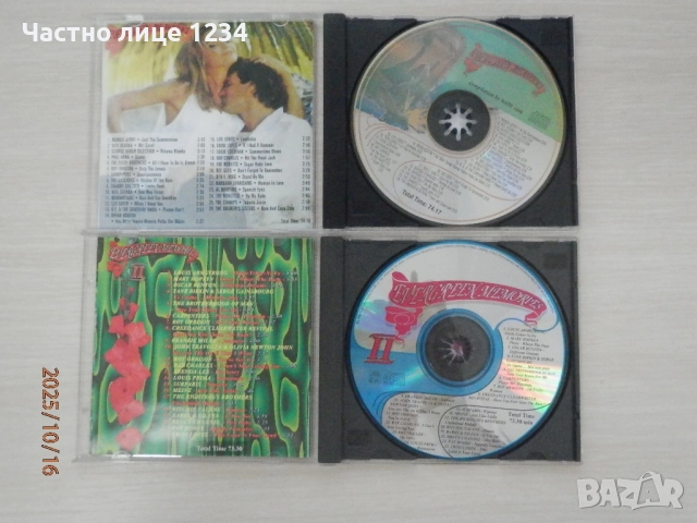 Evergreen Memories - I & II- 1994 / сборно хитове от 60-те и 70-те , снимка 2 - CD дискове - 45127523