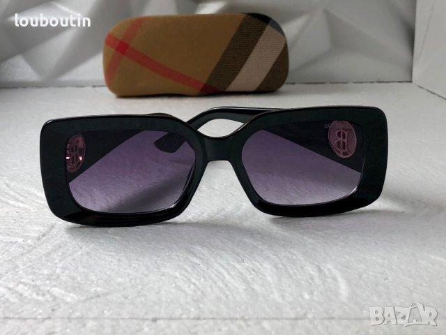 Burberry дамски слънчеви очила правоъгълни 3 цвята черни кафяви, снимка 6 - Слънчеви и диоптрични очила - 41626440
