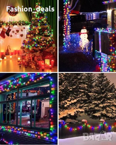 Нови Цветни Светлини за декорация Лампички Украса 60 LED на батерия 7 метра, снимка 6 - Декорация за дома - 39493822