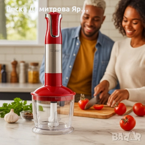 Пасатор 3 в 1 с чопър и бъркалка Royalty Line RL-ESMS800, снимка 4 - Чопъри и пасатори - 51646394