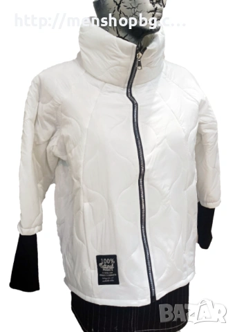 Късо пролетно яке - бяло