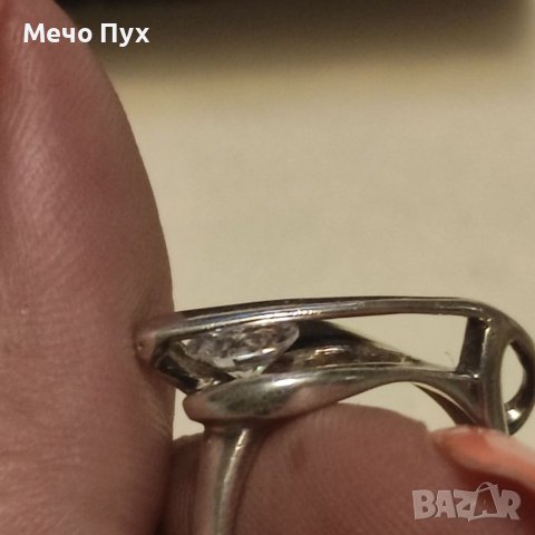 Сребърен пръстен (163), снимка 8 - Пръстени - 41067753