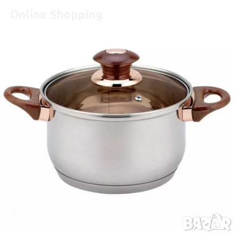 Комплект съдове за готвене от 12 части – Неръждаема стомана, равномерно нагряване и лесна поддръжка, снимка 6 - Съдове за готвене - 53270767