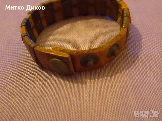 Верижка за ръка естествена кожа три позиции