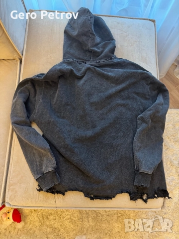 Блуза с качулка Баленсиага, снимка 4 - Блузи - 52939959