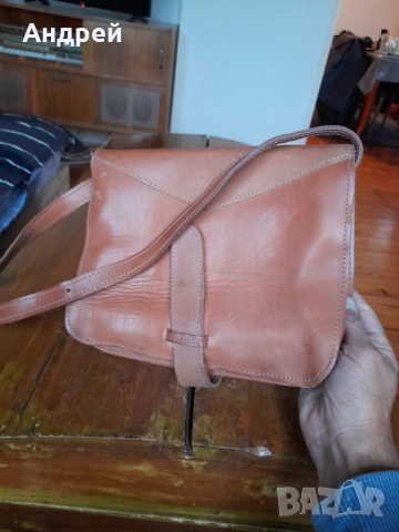 Стара дамска кожена чанта #29, снимка 5 - Други ценни предмети - 52216788