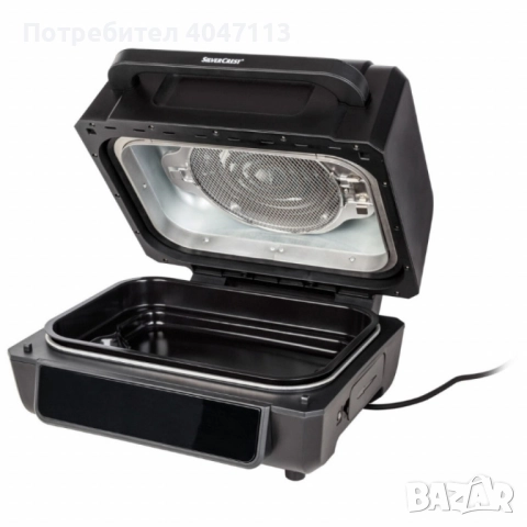 Уред 2 в 1 SilverCrest Air Fryer with Grill – хрупкаво, вкусно и без мазнина, снимка 7 - Съдове за готвене - 51815687