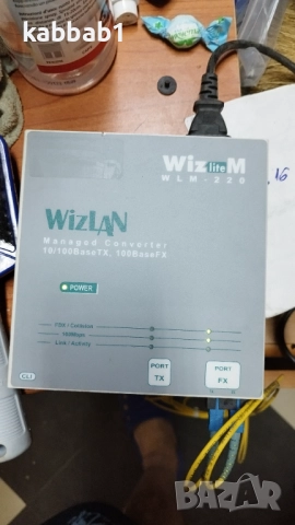 Wizlan - WLM-220 преобразувател на оптичен сигнал - влакна - конвертор, снимка 7 - Други - 52997154
