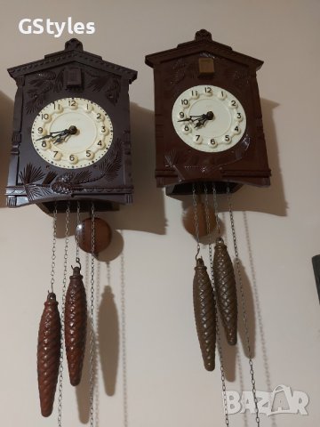 Работещ часовник с кукувица след ремонт и профилактика , снимка 4 - Антикварни и старинни предмети - 44341940