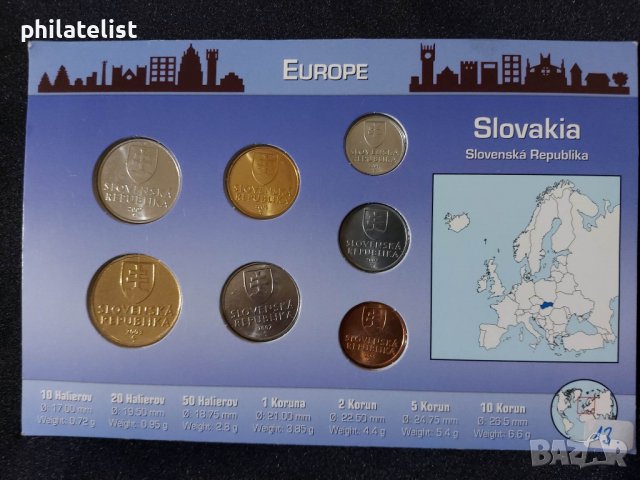 Словакия - Комплектен сет, снимка 2 - Нумизматика и бонистика - 39645819
