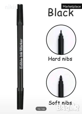 Двустранна Сладкарски маркер писалка хранителна за надписване рисуване сладки бисквитки фондан, снимка 8 - Други - 31806200