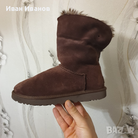 боти UGG Australia VALENTINA CRYSTAL TOSCANA ОТ ОВЧА КОЖА номер 39, снимка 11 - Дамски боти - 44535753