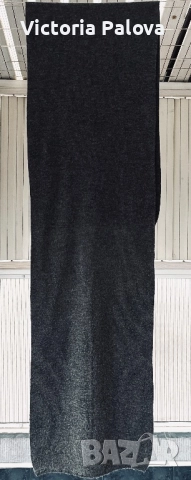 Тъмносив плетен вълнен шал TRIANGLE TRENDS  унисекс, снимка 4 - Шалове - 52987956