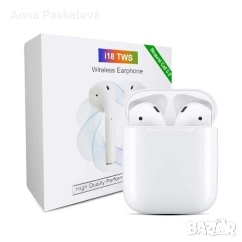 Безжични слушалки тип Airpods i18, снимка 1