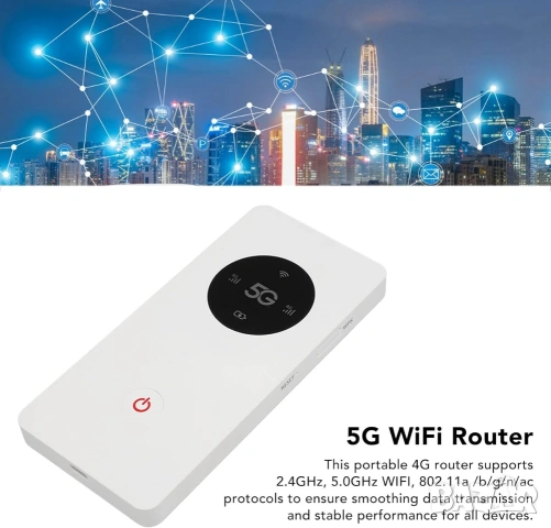 Преносим 5G WiFi Рутер Annadue с Nano SIM Слот и 8000mAh Батерия