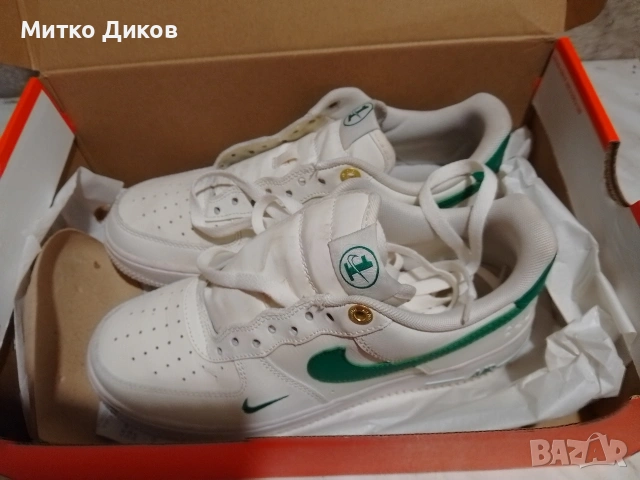 Nike Air Force 1. маркови женски маратонки естествена кожа #40.5 стелка 26 см, снимка 7 - Маратонки - 53801390