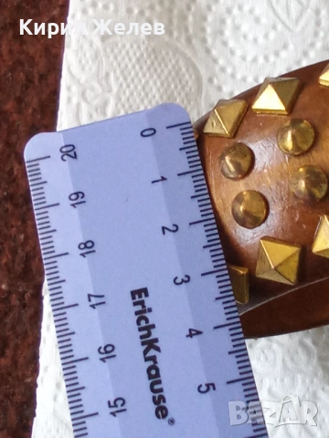 Ретро дървена гривна 45866, снимка 7 - Гривни - 53742131