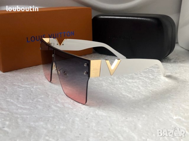 -25 % разпродажба Louis Vuitton 2023 висок клас мъжки слънчеви очила маска Дамски Унисek, снимка 8 - Слънчеви и диоптрични очила - 39122904