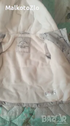 Яке , грейка / ескимос 3-6м ,6-9м Яке George 3-6m Розово яке  Ескимос 6-9м , снимка 3 - Бебешки якета и елеци - 47341741