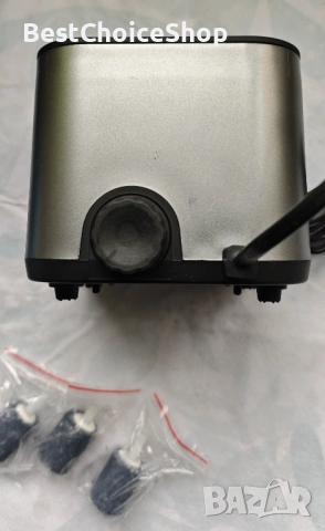 Въздушна помпа за аквариум ултра тиха 30db с 2 изхода регулируема – 12L/Min, снимка 3 - Оборудване за аквариуми - 53464611