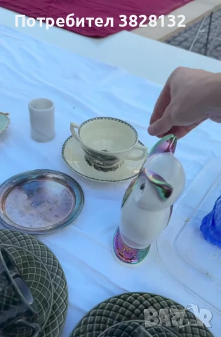 сет за супа - купа с две дръжки и подложна чиния, антикварен, снимка 13 - Антикварни и старинни предмети - 50818463