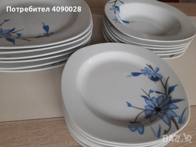 Порцеланов сервиз за хранене 18 части, снимка 2 - Сервизи - 53210132