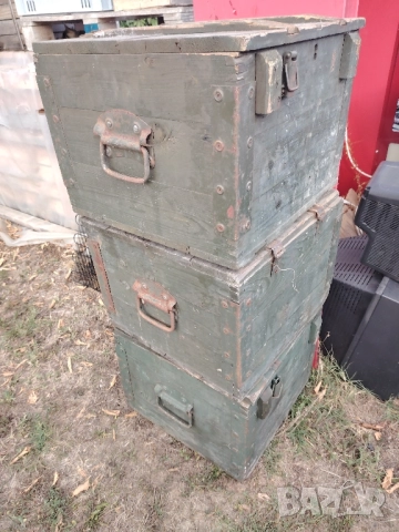 Военни сандъци 3 броя, снимка 5 - Антикварни и старинни предмети - 51731708
