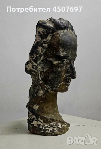 бронзова Скулптора бюст , снимка 8 - Антикварни и старинни предмети - 53035271