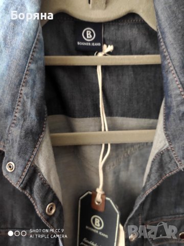 НАМАЛЕНА - Bogner Jeans нова дънкова риза , снимка 4 - Ризи - 41104394