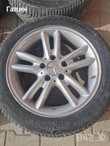 Mercedes джанти с зимни гуми Bf Goodrich 205/55/16, снимка 11 - Гуми и джанти - 53623670