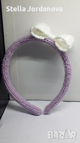 ✨ Ръчно изплетени диадеми – стил и нежност във всеки детайл ✨, снимка 4 - Шноли, диадеми, ленти - 53037034