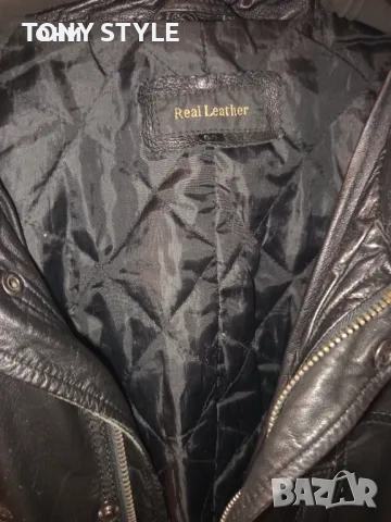 Ново Мъжко Зимно Яке Изцяло от Естествена Кожа XL, снимка 12 - Якета - 51696865