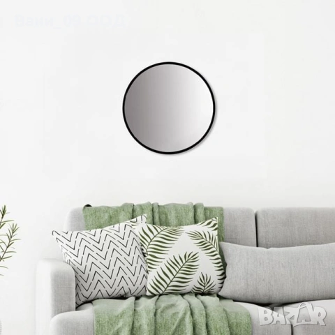 Кръгло стенно огледало 50см, снимка 2 - Огледала - 53172796
