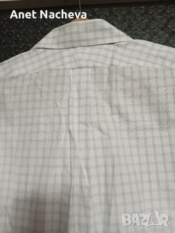 Мъжка риза елегантна на квадрати, снимка 4 - Ризи - 48900364