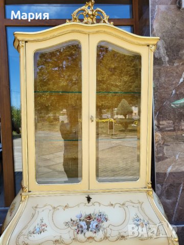 Италианска барокова витрина 022, снимка 5 - Секции и витрини - 41708180