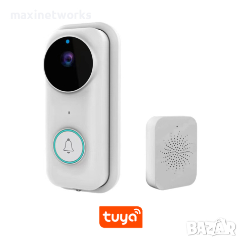 Tuya Интелигентен Wireless звънец, снимка 2 - IP камери - 44725596