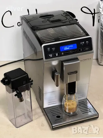 Кафемашина кафе автомат delonghı AUTENTICA cappuccino с гаранция, снимка 2 - Кафемашини - 49552121