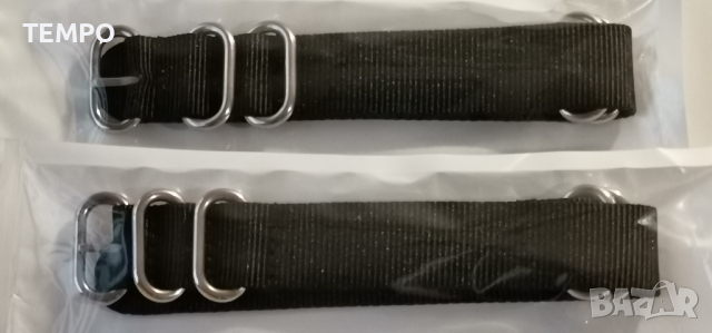 КАИШКА ZULU ЧЕРНА- 22мм + ПОДАРЪК, снимка 7 - Каишки за часовници - 44479479