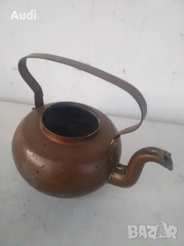 Лот от 6 броя бакърени/медни съдове. Цена за всичко 199лв. Може да се продадат и поотделно. Изпращам, снимка 8 - Антикварни и старинни предмети - 48922553