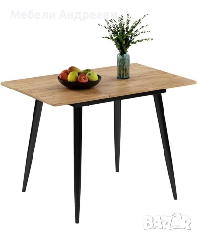 Трапезна разтегателна маса с метална конструкция 7315, снимка 6 - Маси - 53764068